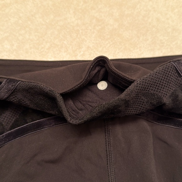 Lululemon Leggings With Sheer Floral And Velvet Panels - Picture 8 of 8